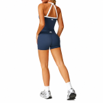 Active High-Waist Shorts Blue Navy