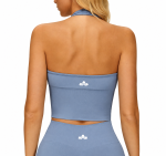 Essentials Seamless Crop Top Light Blue - Image 2