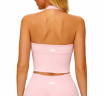 Essentials Seamless Crop Top Pink - Image 2