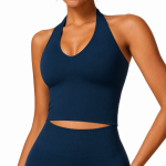 Essentials Seamless Crop Top Blue