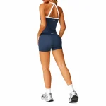Active High-Waist Shorts Blue Navy